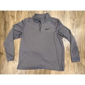 Nike Breathe Superset 1/4 Zip Top Men's XL Gray Pullover Lightweight Dri Fit